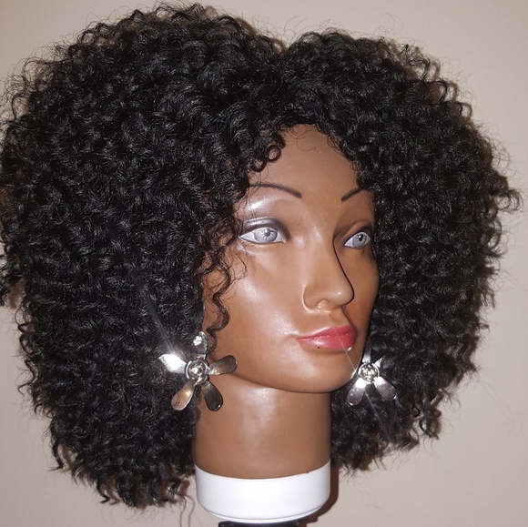 NEW Hand-made Brazilian Twist Crochet Wig #1b - Picture 3 of 6